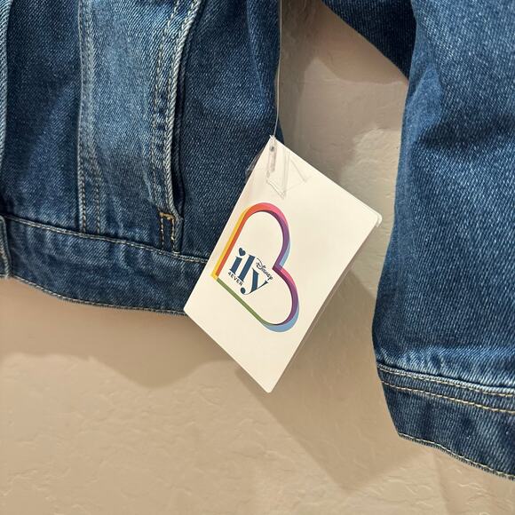 NWT Disney ily Princess Belle Roses Jean Jacket - Picture 4 of 6